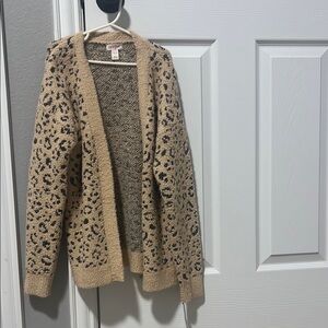 Cozy Animal Print Cardigan Sweater
